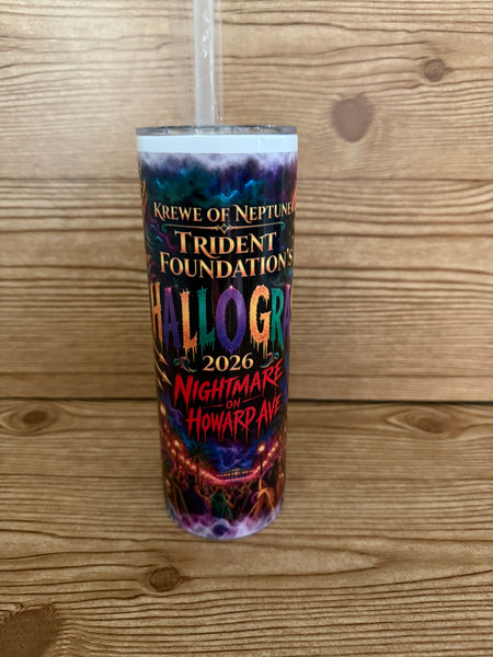 Krewe of Neptune Trident Foundation Hallogras Tumbler/ Can Holder