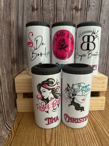 Les Belle Fleurs Poker Run Can Koozie and Tumbler Combo