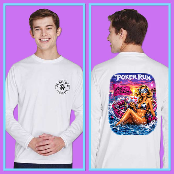 LBF Poker Run Long Sleeve Performance Tshirt