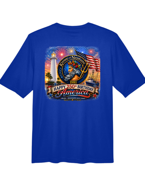 “Happy 250th Birthday America”  Performance T-Shirt