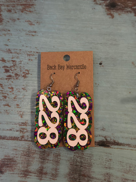 228 Mardi Gras Earrings