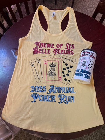 Les Belle Fleurs Poker Run Tank and Can Holder/Tumbler Bundle